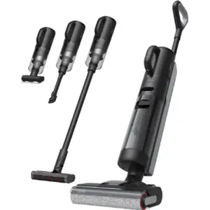Aspirador Vertical Wet & Dry 300W 16000Pa (c/ ecrã e voz) 6x4000mAh - Preto