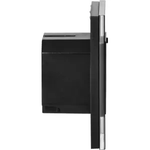 Tomada inteligente Schuko de embutir WiFi 2.4GHz (compatível c/ TUYA) - Preto