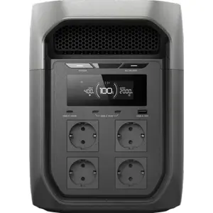 Power Station 2400W 2048Wh c/ UPS e Carregamento Solar 500W