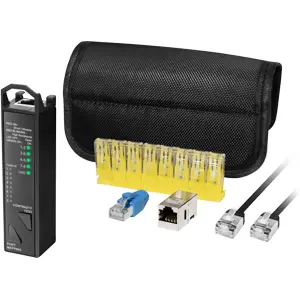 Testador de Cabos de Rede 3-em-1 (continuidade e mapeamento de Portas)