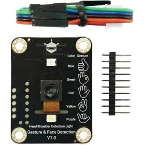Sensor de detección de gestos y caras con IA offline (Arduino / RPi / ESP32)