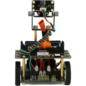 Robô Educativo micro:bit com Sensor Laser Matricial — Maqueen Plus V3 c/ suporte 18650