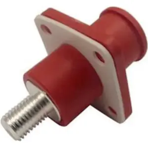 Ficha de alimentação DC (High-Voltage) macho de painel 120A 1Kv IP67 - rojo
