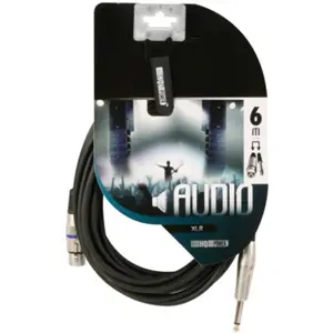 Cabo Jack 6.3mm Mono macho ↔ XLR 3p fêmea - 6m