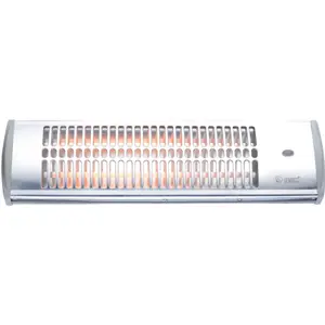 Calefactor de cuarzo 600/1200W para pared (WC) IP20