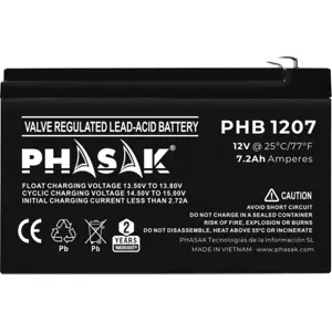 Bateria de Chumbo (Pb) 12V 7.2Ah (term. largos)