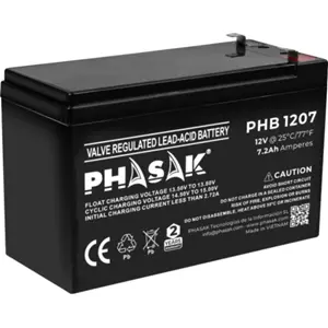 Bateria de Chumbo (Pb) 12V 7.2Ah (term. largos)