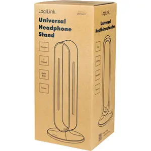 Soporte para auriculares Headphones en bambú oscuro