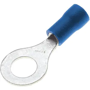 Terminal de olhal isolado azul (1.5-2.5mm²) M6 Ø6.4mm