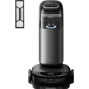 Aspirador Robô 8000Pa 5200mAh c/ Mopa de Rolo + Estação Multifunções 10-em-1