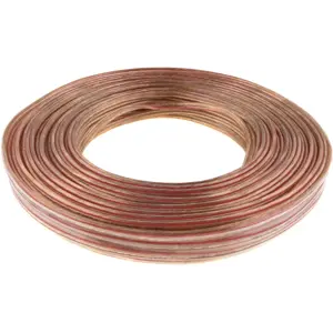 Cable de altavoz transparente 2x0.75mm² CCA 25m