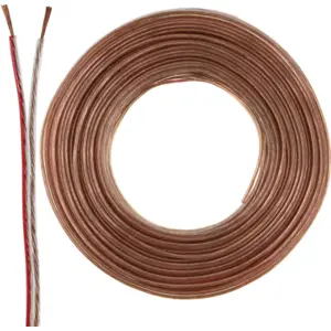 Fio de coluna transparente 2x0.75mm² CCA 25m