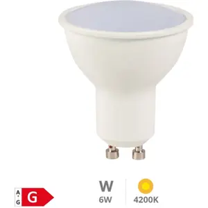 Lâmpada LED GU10 230V 6W 4200K (branco neutro) 490lm