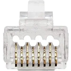 Ficha RJ45 tecnologia passante 8P8C UTP CAT6a