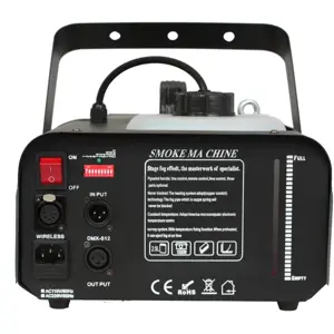 Máquina de fumo profissional 1200W c/ DMX + comandos
