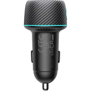 Cargador de mechero (12..24VDC) USB-C + USB-A PD 60W