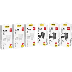 Carregador 2x USB-A 2.4A 12W c/ cabo Lightning
