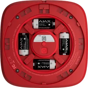 Sirene sem fios com alarme sonoro e visual - IP54 Vermelho