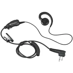 Auricular C-Ring giratorio con microfono PTT (doble-jack)