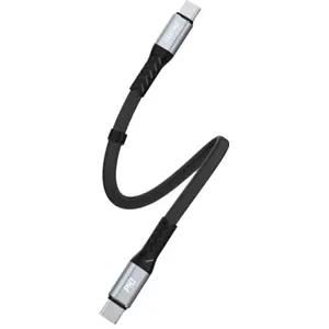 Cabo USB-C <-> USB-C 100W PD - 0.23m - preto