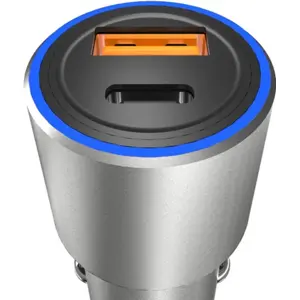 Cargador de mechero (12..24VDC) USB-C PD + USB-A QC 22.5W
