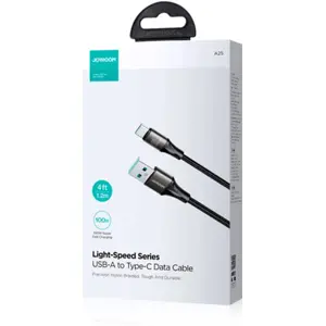 Cabo de dados/carregamento USB-A <-> USB-C 100W 480 Mbps - 1.2m - preto