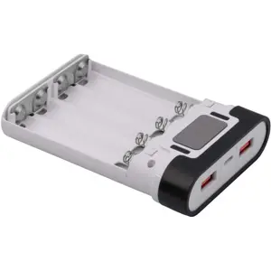 Carcasa Power Bank 22,5W 4x Li-Ion 18650 (no incluidas) - 2x USB-A QC + USB-C PD