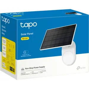 Painel Solar 2.5W p/ câmaras Tapo C420S2/C420/C425 (5.2V - USB-C) 173.4×120.4mm