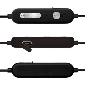 Auriculares earbuds Bluetooth 5.3 p/ desporto - preto