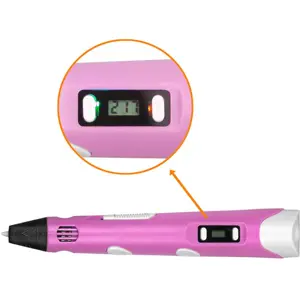 Caneta de impressão 3D 1.75mm PLA/ABS + Tablet Gráfico + Livro + 20 filamentos PLA [GRÁTIS] - Rosa