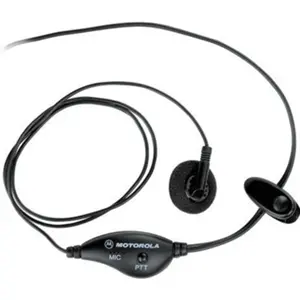 Auricular c/ suporte auditivo e microfone PTT p/ rádios Motorola - jack 2.5mm