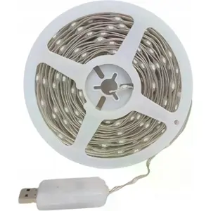 Fita de 200 LEDs RGB Bluetooth c/ ligação USB DC/5V + comando - IP65 - 10m