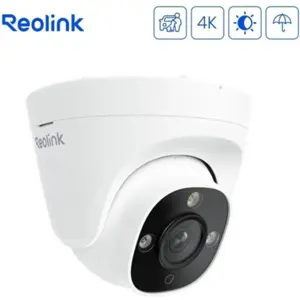 Câmara IP (Ethernet c/ PoE) Dome 4K 2.8mm Full-Color e IR 30m - IP67