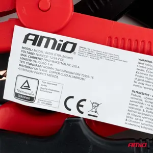 Cabos de bateria 12VDC 24.6mm² 220A [certificação TÜV] - 3m