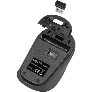 Rato óptico 1600DPI sem fio Wireless 2.4Ghz com scroll - preto