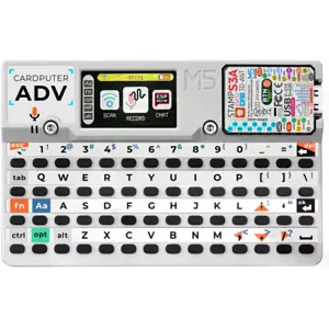 Mini computador portátil com Stamp-S3A, bateria, teclado, display 1.14'' e Jack 3.5mm