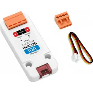 Unidade de Medição de Corrente/Tensão/Potência ±10A 0–30VDC c/ I2C Isolado