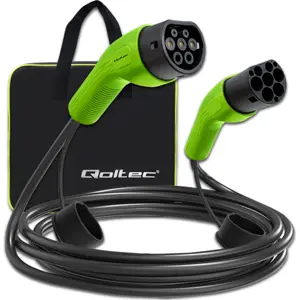 Cabo de carregamento trifásico para carro elétrico - Tipo2 16A (11kW) - IP65 - 5m