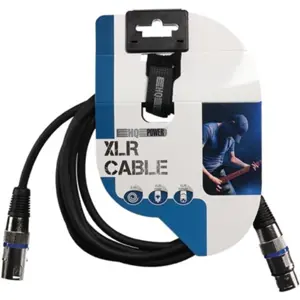 Cabo XLR 3p macho ↔ XLR 3p fêmea - 3.0m