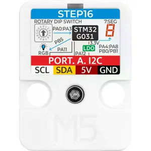 Unidade de Codificador Rotativo de 16 Posições c/ Display, LED RGB e I2C