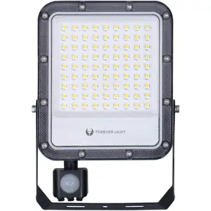 Projetor LED 230V 50W 6500K (branco frio) 7500lm c/ sensor PIR - IP65
