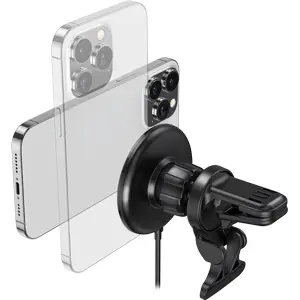 Suporte para telemóvel c/ carregamento Qi Wireless 15W magnético (MagSafe)