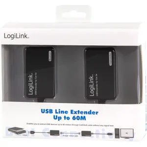 Extensor USB via cabo CAT5/RJ45 até 60m
