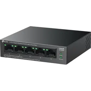 Switch 5P (4 PoE+) Gigabit 10/100/1000Mbps 65W