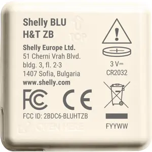 Sensor de temperatura e humidade Inteligente Zigbee - Marfim
