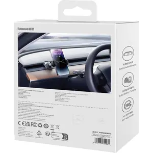 Soporte de teléfono móvil automático con panel solar para Tesla Model 3 / Y