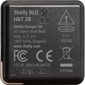 Sensor de temperatura e humidade Inteligente Zigbee - Preto