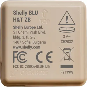 Sensor de temperatura e humidade Inteligente Zigbee - Bege