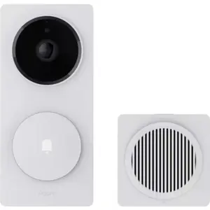 Kit Videoporteiro Inteligente com Câmara 2K + Campainha / Hub (Matter, Zigbee e  Wi-Fi) - Branco