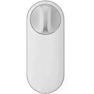 Cerradura inteligente con Matter over Thread, NFC y Bluetooth + tapa extra - Blanca/Gris